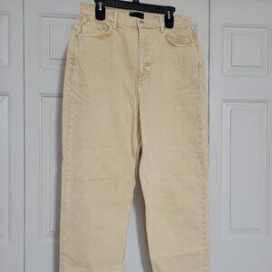 ASOS DESIGN Tall high rise 'slouchy' mom in seagrass Size W 34 X L 36 NWT